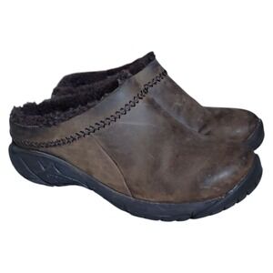 Merrell Encore Ice 4 Shoes Womens Size 7 Brown Leather Bohemian Preppy Faux Fur